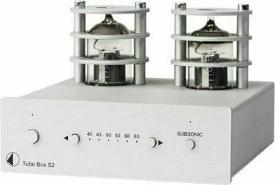 Pro-Ject Tube Box S2 Phono Preamplifier Black Silver