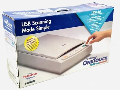 Visioneer One Touch 7600 USB Scanner 1200 DPI 36 Bit Color 600 x 1200 dpi - Image 1 of 4
