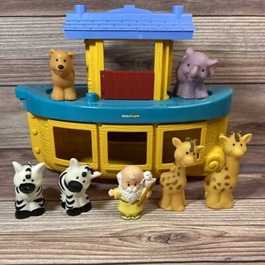 Fisher Price Little People Nosh’s Ark 2005 With Noah And 6 Animals - Picture 1 of 6
