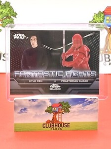 2023 Topps Star Wars Chrome Black Fantastic Fights Kylo Ren vs Praetorian Guard
