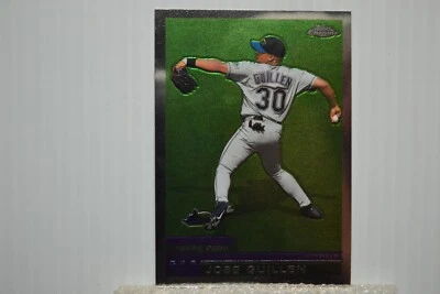 Cartão de beisebol refratores cromado Topps 2000 (DEVIL RAYS) #426 Jose Guillen - Imagem 1 de 2
