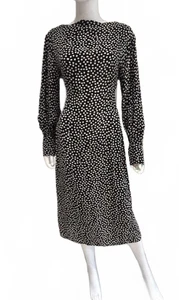 COS Chic Black and White Polka Dot Midi Dress - size 38 / UK10 - Picture 1 of 8