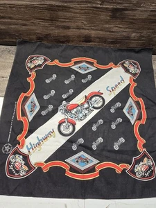Wamcraft Vintage schwarz Highway Speed Do Rag Bandana Motorräder Baumwollmischung neu ohne Etikett - Bild 1 von 1