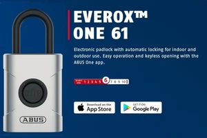 ABUS 61/45 Everox Padlock - Bluetooth - Open with Android or Iphone -  New!! - Picture 1 of 5