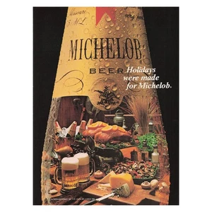Michelob Beer Holiday Anheuser Busch Vintage Magazine Print Ad 1981 - Picture 1 of 1