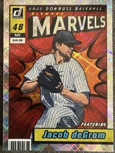 2022 Donruss Jacob deGrom Marvels Vector Parallel #M-6 New York Mets - Picture 1 of 2