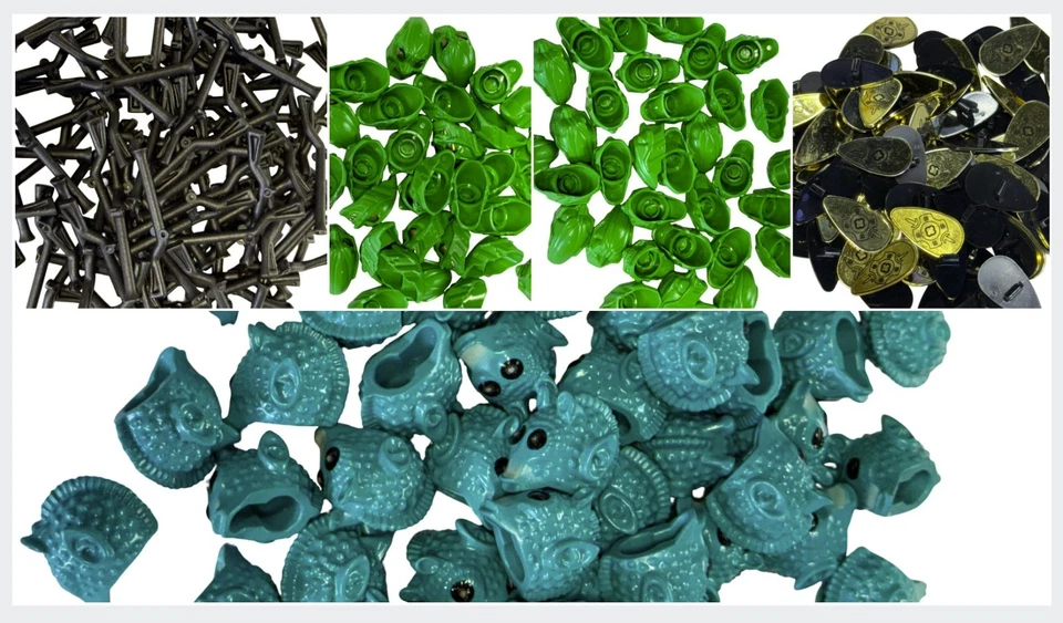 LEGO AUTÉNTICAS CABEZAS GREEDO OJO DORADO Y OJO VERDE CABEZAS DE DUENDE MOSQUETES SHEILDS Foto 1 de 1