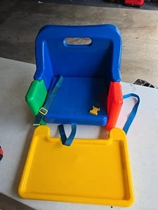 Safety first travel booster color block On the GO Seat Tray Vintage - Picture 1 of 7