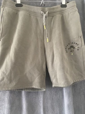 Pantalones cortos deportivos grandes Hurley verdes con cordón bolsillos laterales Foto 1 de 4