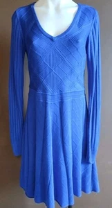 Jessica Simpson Sweater Dress Size Large Blue Long Sleeve - Picture 1 of 4