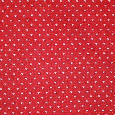 Corazones de tela Calico rojo blanco 2 yardas precortados Foto 1 de 4