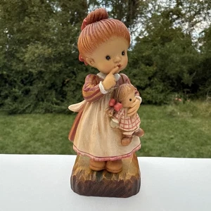 Talla en madera ANRI Italia nunca lo diré aprox. 4,5" - Imagen 1 de 16