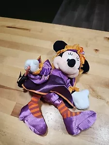 Disney Parks Witch Minnie Mouse Halloween Plush Trick Or Treat 2009 ¿ - Picture 1 of 4