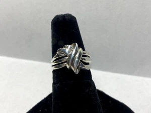 .925 Sterling Silver Ladies Knott Ring * - Picture 1 of 1