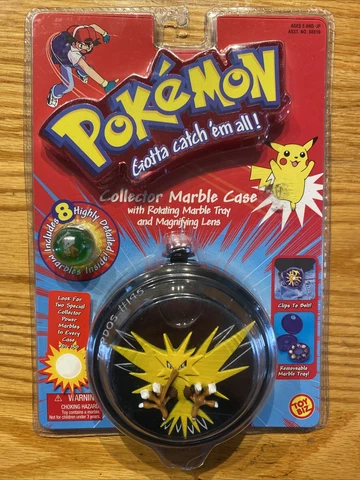 New Sealed Vintage Pokemon Collector Marble Collection ZAPDOS Marble Case Cover