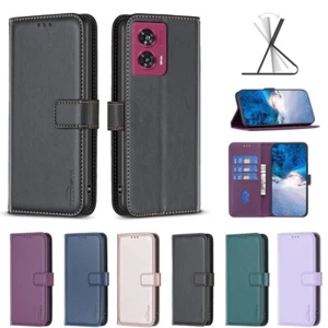 Magnetic Stand Flip Wallet Phone Cover For Motorola Moto G05 G15 G55 Edge 50 Neo - Picture 1 of 10