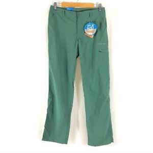 Columbia Womens Pants PFG Roll Up Convertible Nylon UPF 30 Moisture Wick Green 6