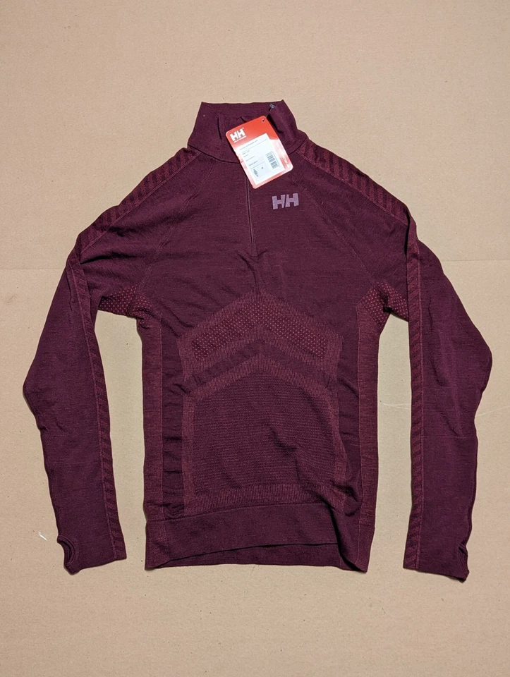 Helly Hansen 女式 H1 Pro Lifa Active 无痕羊毛混纺 1/2 Zip Baselayer Md — 第 1/4 张图片