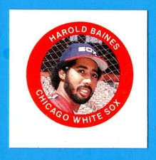 1984 Fun Foods Proof HAROLD BAINES (Chicago White Sox) ex-mt