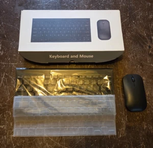 seenda WGJP-031B Wireless Keyboard Mouse Set, Ultra Thin Compact Rechargeable - Picture 1 of 4