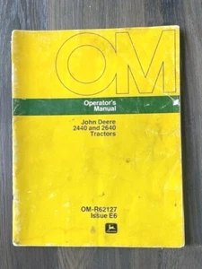 Manuale Operatore Trattore John Deere 2440 & 2640 OMR62127 per S.N. -340999 - Foto 1 di 8
