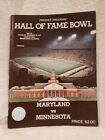 SCARCE Minnesota Gophers vs. Maryland Terrapins 1977 Hall of Fame Bowl Program!!