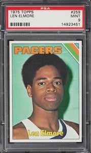 1975 1975-76 Topps #259 LEN ELMORE - Indiana Pacers - PSA 9