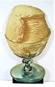 Letrero de cartón troquelado de vainilla vintage heladería comedor helado 17" troquelado - Imagen 1 de 1
