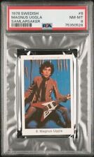 1978 Swedish Samlarsaker Card #8 MAGNUS UGGLA Hard Rock Singer Actor PSA 8