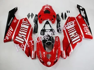 Fit for 2003 2004 Ducati 749/999 Red White Black Alice ABS Injection Fairing Kit - Picture 1 of 7