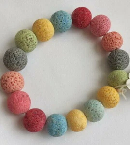 Vintage coral bracelet, beads of different colors, genuine coral vc735 - Picture 1 of 8