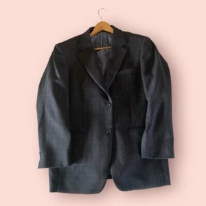 BROOK TAVERNER pura nueva lana azul marino chaqueta a cuadros 42 corta - Imagen 1 de 22