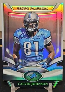 2011 Topps Platinum #PDC-CJO Calvin Johnson Die Cuts Detroit Lions Refractor - Picture 1 of 12