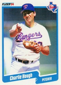 1990 Fleer Baseball Card  #300 - Charlie Hough - Texas Rangers