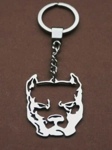 Schlüsselanhänger Pitbull Schlüsselring hochwertiger Edelstahl 1,5mm - Bild 1 von 1