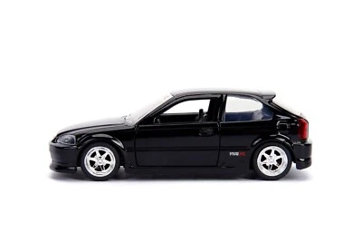 JADA JDM TUNERS 1997 HONDA CIVIC EK TYPE R BLACK 1:32 DIECAST  5" NEW NO BOX - Image 1 of 4