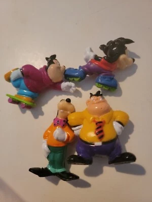 Lote de 4 bonecos de ação vintage 1991 Kellogg's Disney desenho animado filme pateta Mickey  - Imagem 1 de 4