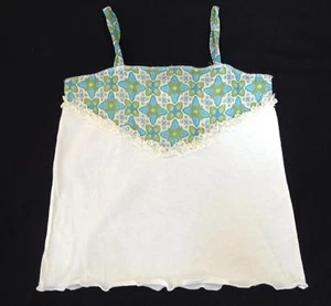 Top Sin Mangas Little Mass Verano Niñas Azul Marfil Verde Sin Mangas 4 - Imagen 1 de 2
