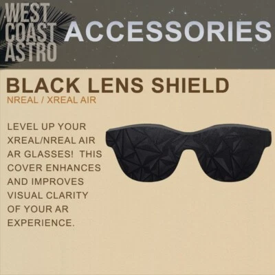 WEST COAST ASTRO XREAL / NREAL AIR Black Lens Shield