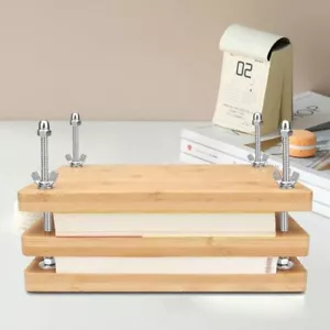 Book Press,Wooden Bamboo Book Press,Book Press Bookbinding,Book Binding Kits - Picture 1 of 14