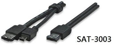 3' eSATA+USB Combo Port to eSATA Male & USB Mini-B Male, SAT-3003 - Image 1 of 2