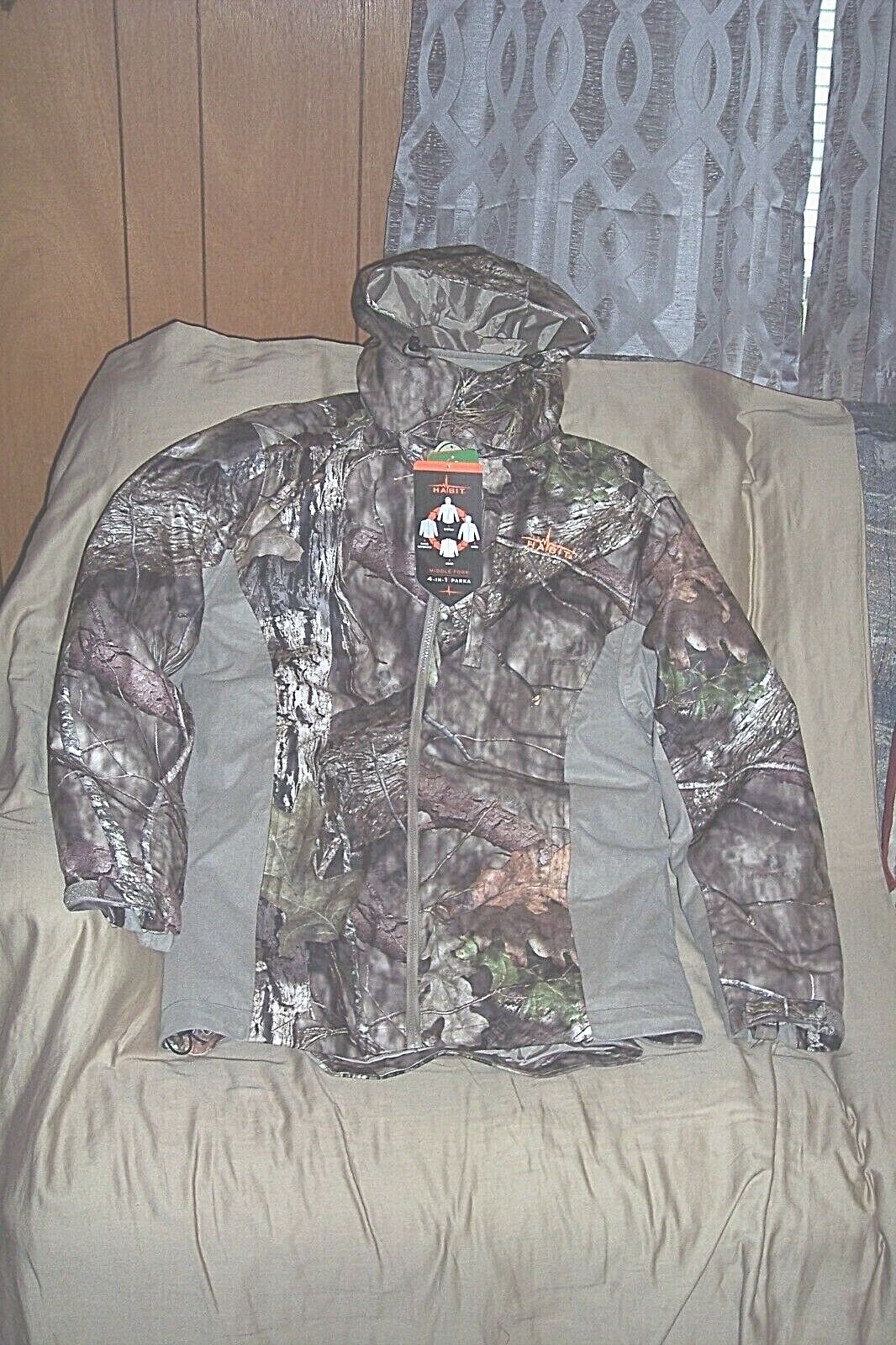 Mens Medium Camo Parka Insulated 