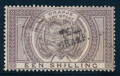 1886 Orange Free State Telegraph Stamp, RH11, used #1 Foto 1 de 4