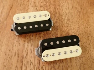 THE CONCEPT CUSTOM HOT HUMBUCKER PICKUP SET ZEBRA ALNICO 5 AND 2 MAGNETS - Picture 1 of 3