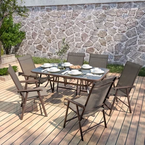 Garden Furniture Table and Chairs Bistro Set Patio Outdoor Seating Parasol Hole - Picture 1 of 142
