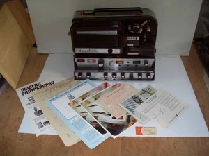 Heurtier Integrol Automatic Film Projector w/ Literature "FOR PARTS OR REPAIR" - Picture 1 of 23