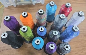 Lot Of 16 NEW Bonded Polyester Sewing Thread Wizardry Multi Colored - Picture 1 of 7