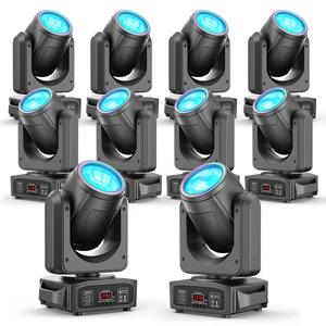 200W LED Moving Head Stage Light 8 Pattern Effect 8 Gobo Beam DMX DJ Disco Party - Picture 1 of 22