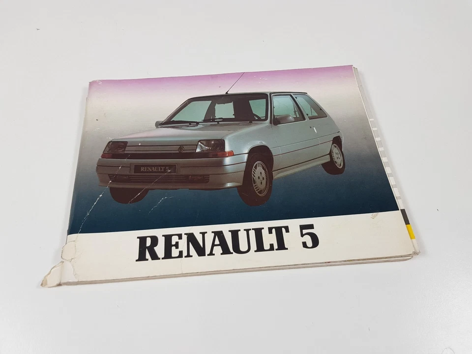 Libretto manuale uso manutenzione Renault 5 R5 originale no copia edizione 1989. - Immagine 1 di 4