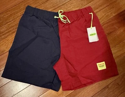 Pantalones Cortos Supervsn Studio Nylon Medianos Para Hombre Azul/Rojo Nuevos con Etiquetas en Bolso Original Foto 1 de 4